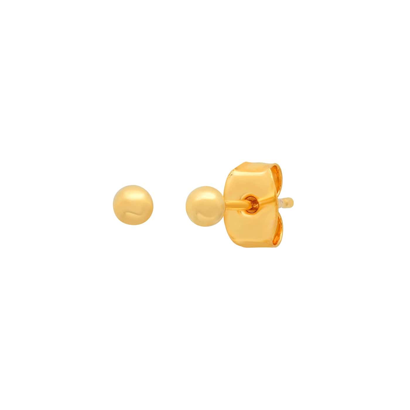 TAI JEWELRY Earrings Gold Sphere Studs | 3mm