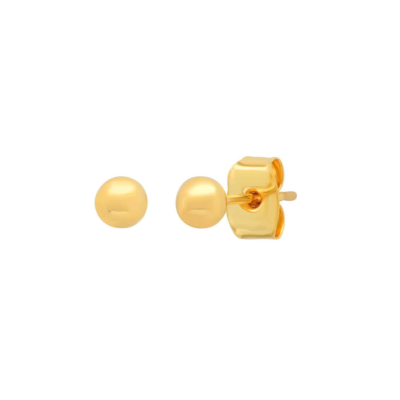 TAI JEWELRY Earrings Gold Sphere Studs | 4mm