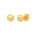 TAI JEWELRY Earrings Gold Sphere Studs | 6mm