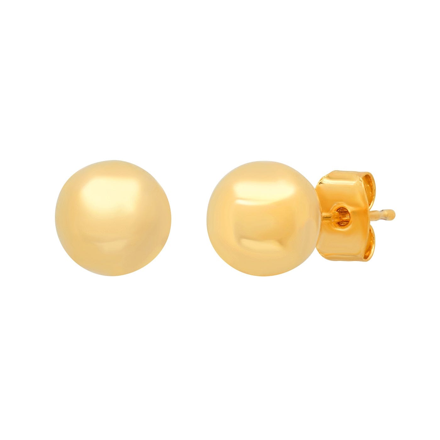 TAI JEWELRY Earrings Gold Sphere Studs | 8mm