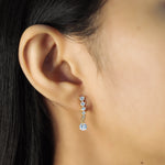 TAI JEWELRY Earrings Graduated Linear Cz Earring