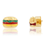 TAI JEWELRY Earrings Hamburger and French Fry Studs