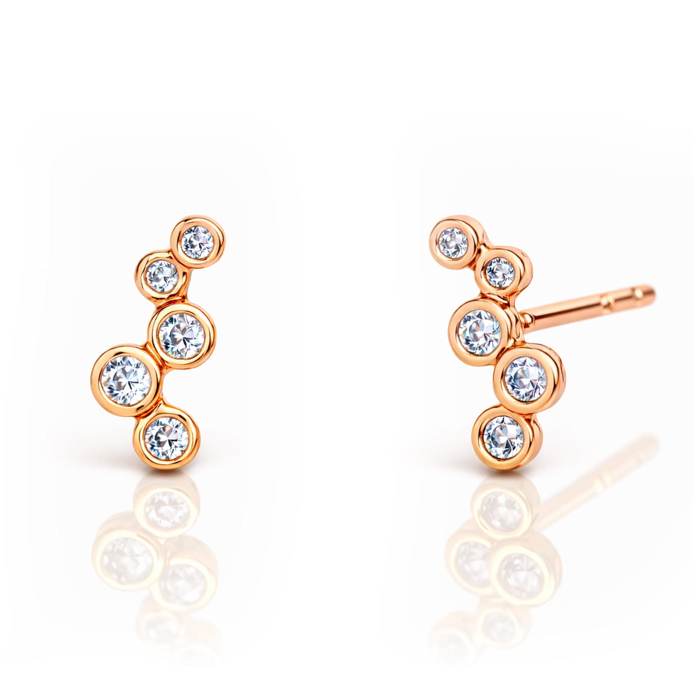 TAI JEWELRY Earrings Rose Gold Itty Bitty Post Earring