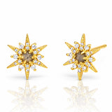 TAI JEWELRY Earrings Labradorite Stone Starburst Earrings