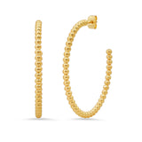 TAI JEWELRY Earrings Large Gold Ball Hoop