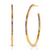 TAI JEWELRY Earrings Large Rainbow Hoop | 33mm