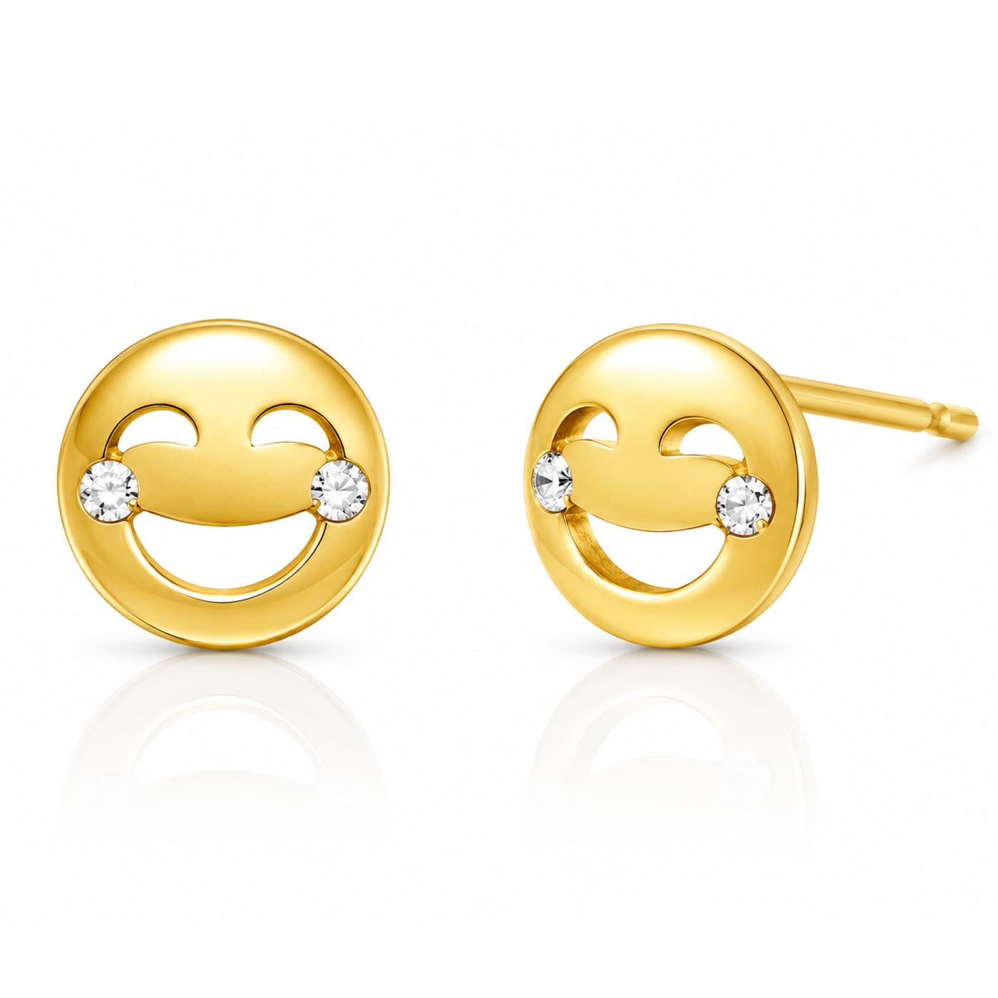 TAI JEWELRY Earrings Laugh Until You Cry Emoji Studs