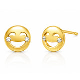 TAI JEWELRY Earrings Laugh Until You Cry Emoji Studs