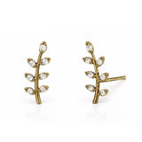 TAI JEWELRY Earrings ANTIQUE GOLD Leaf Earrings
