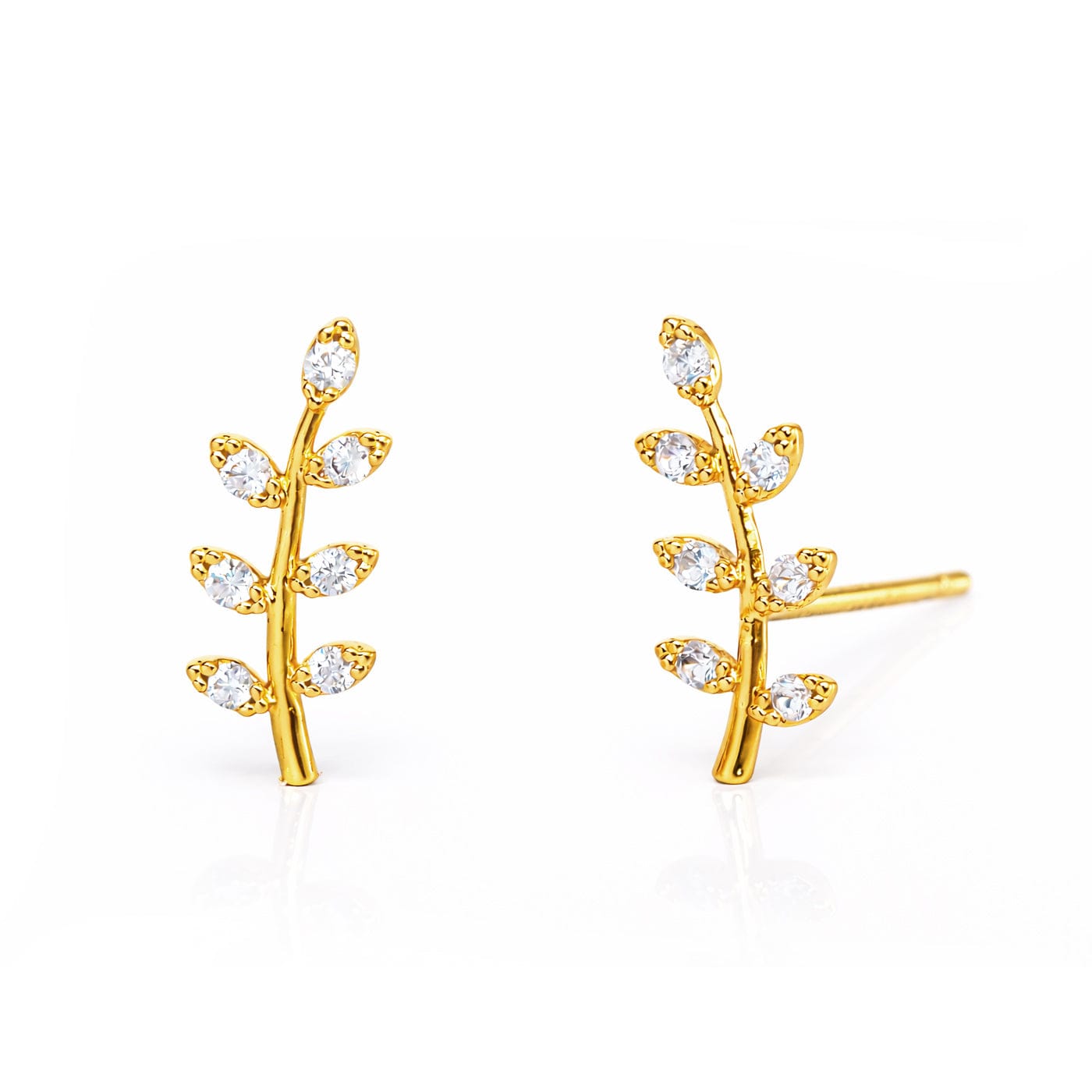 TAI JEWELRY Earrings GOLD Leaf Earrings