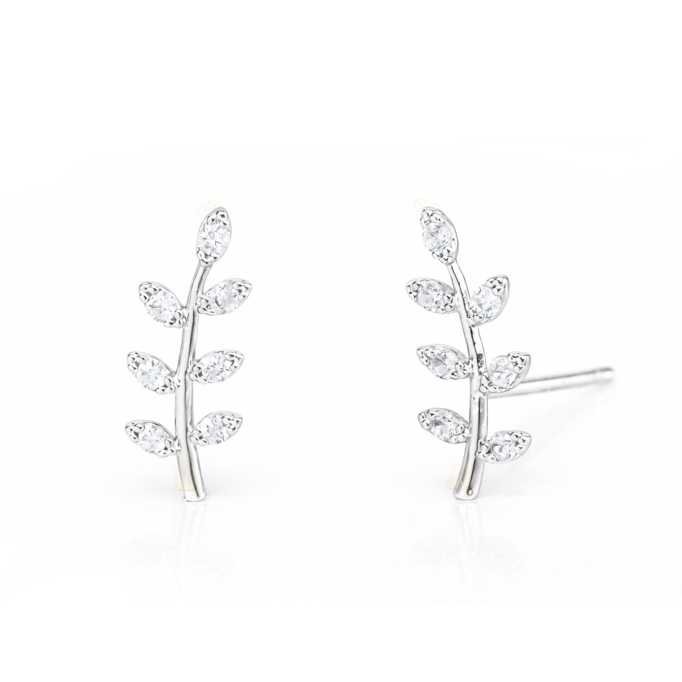 TAI JEWELRY Earrings SILVER Leaf Earrings