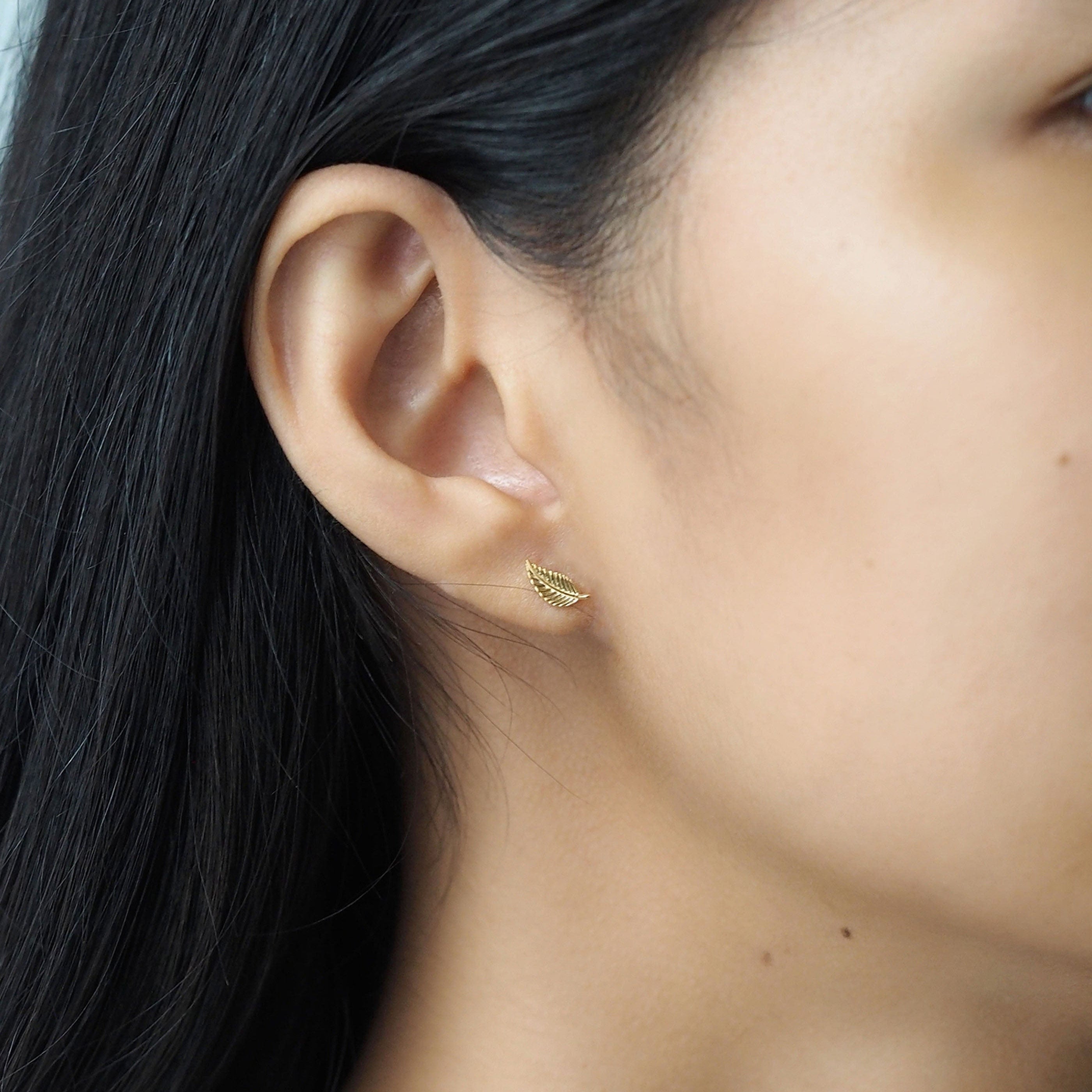 TAI JEWELRY | Leaf Studs | Earrings |