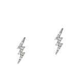 TAI JEWELRY Earrings Silver Lightning Stud