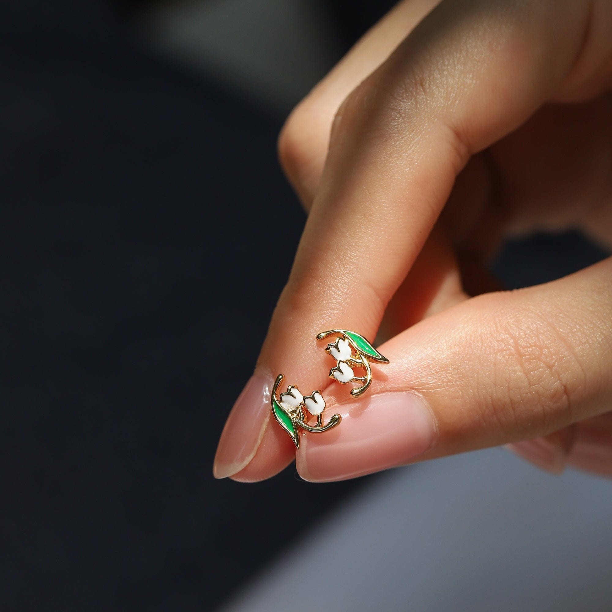 TAI JEWELRY Earrings Lily of the Valley Stud Earrings
