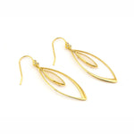 TAI JEWELRY Earrings Marquee Shaped Earring With Glass Stud