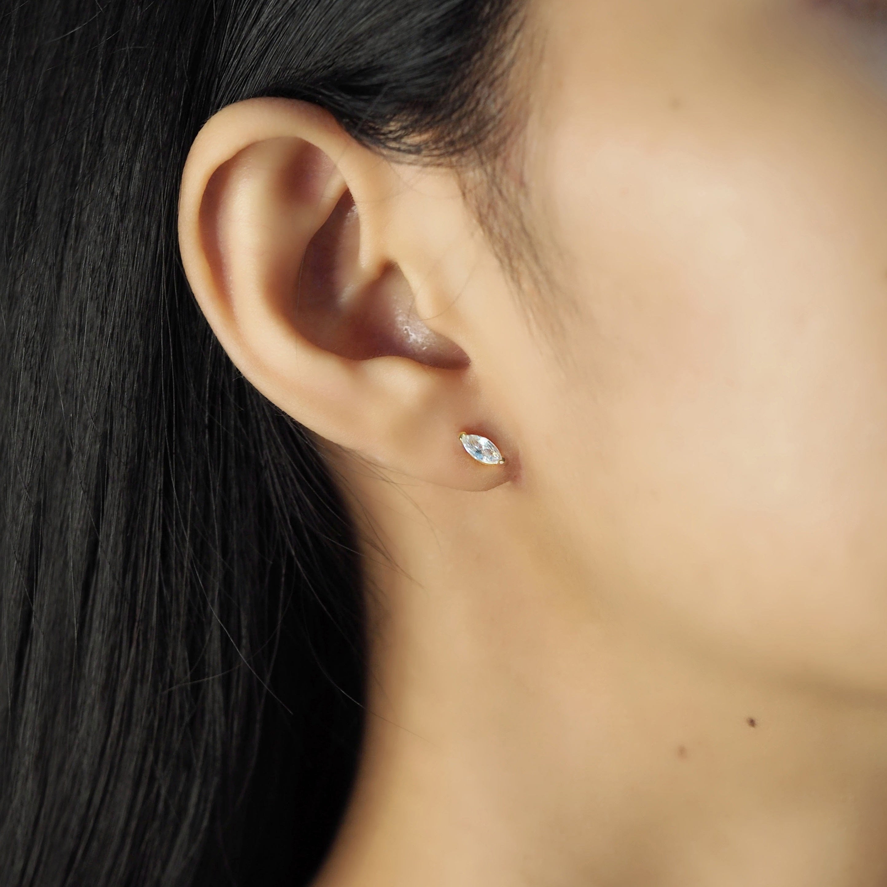 TAI JEWELRY Earrings Marquis Stud