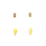 TAI JEWELRY Earrings GOLD Mini Baguette Set Of 2 Earrings