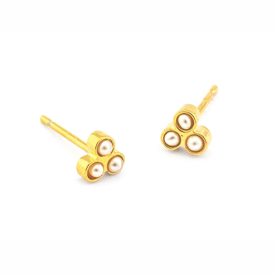 TAI JEWELRY Earrings PEARL Mini Cluster Post Earring