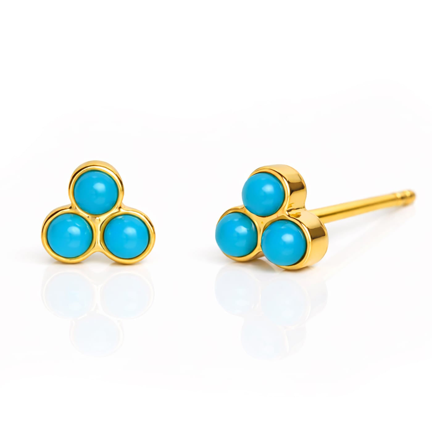 TAI JEWELRY Earrings TURQUOISE Mini Cluster Post Earring