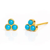 TAI JEWELRY Earrings TURQUOISE Mini Cluster Post Earring