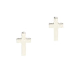 TAI JEWELRY Earrings Silver Mini Cross Studs