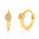 TAI JEWELRY Earrings GOLD Mini Disc Huggie Earrings