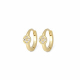 TAI JEWELRY Earrings GOLD Mini Disc Huggie Earrings