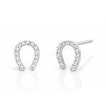 TAI JEWELRY Earrings Silver Mini Horseshoe Earrings