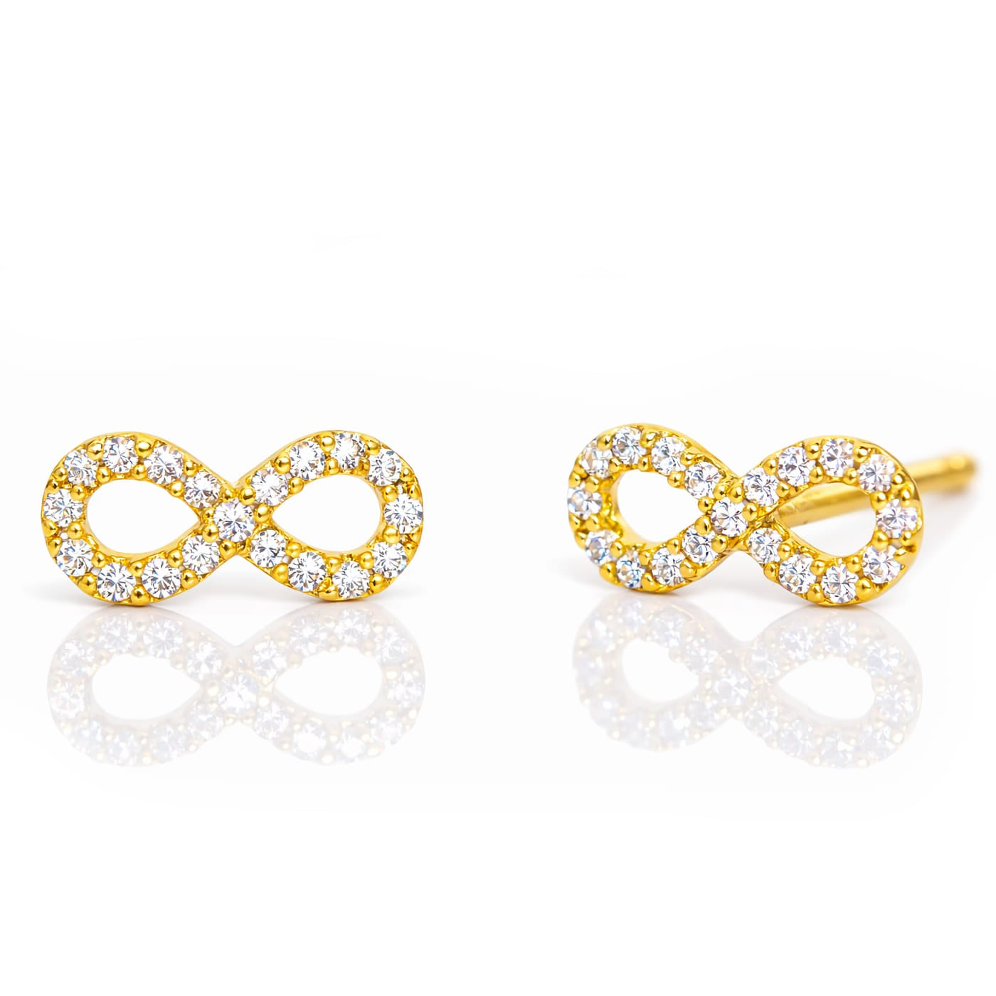 TAI JEWELRY Earrings Gold Mini Infinity Earrings