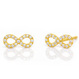 TAI JEWELRY Earrings Gold Mini Infinity Earrings