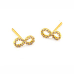 TAI JEWELRY Earrings Gold Mini Infinity Earrings