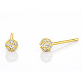 TAI JEWELRY Earrings GOLD Mini Pave Ball Post Earrings