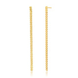 TAI JEWELRY Earrings Mismatched Gold Vermeil S Chain Linear Earrings