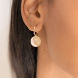 TAI JEWELRY Earrings Mother Moon Crescent Huggie Hoops