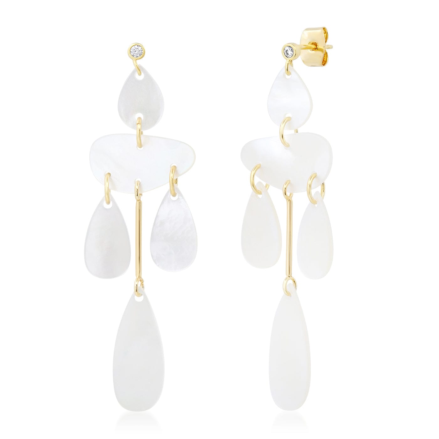TAI JEWELRY | Mother of Pearl Cascade Drop Earrings | Earrings |