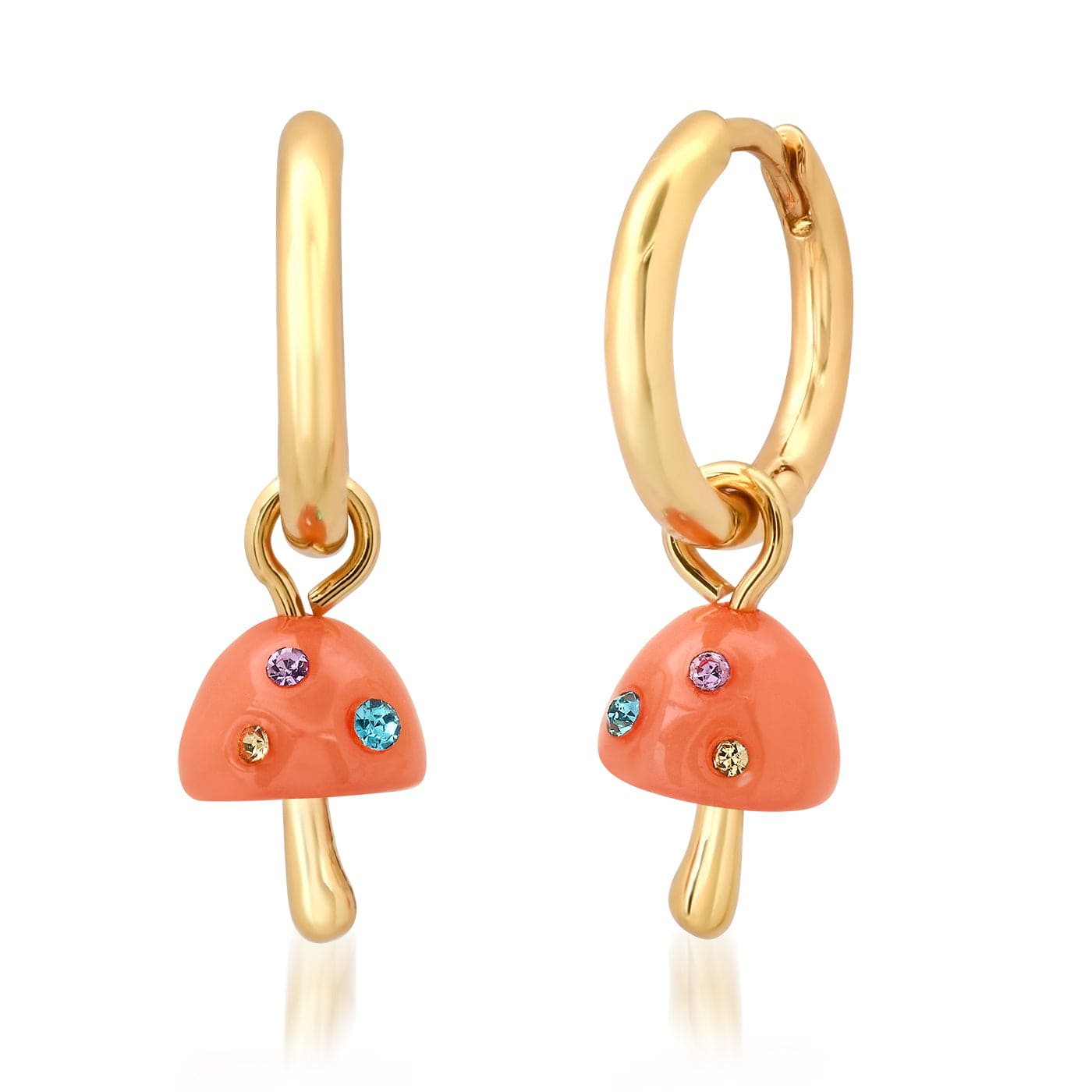 TAI JEWELRY Mushroom Magic Huggie Earrings