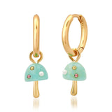 TAI JEWELRY Earrings Sky Mushroom Magic Huggie Earrings