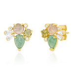 TAI JEWELRY Earrings Neutral Cluster Studs