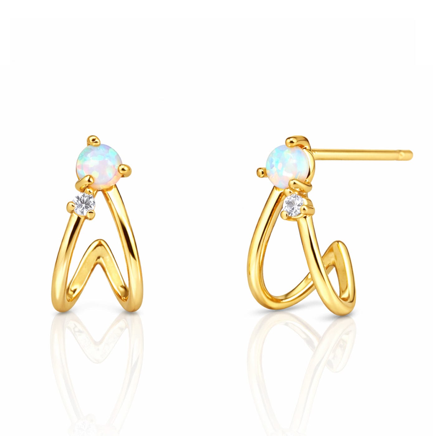 TAI JEWELRY Earrings Opal Cage Earring