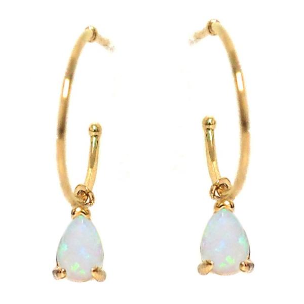 TAI JEWELRY Earrings Opal Tear Drop Dangle Hoops
