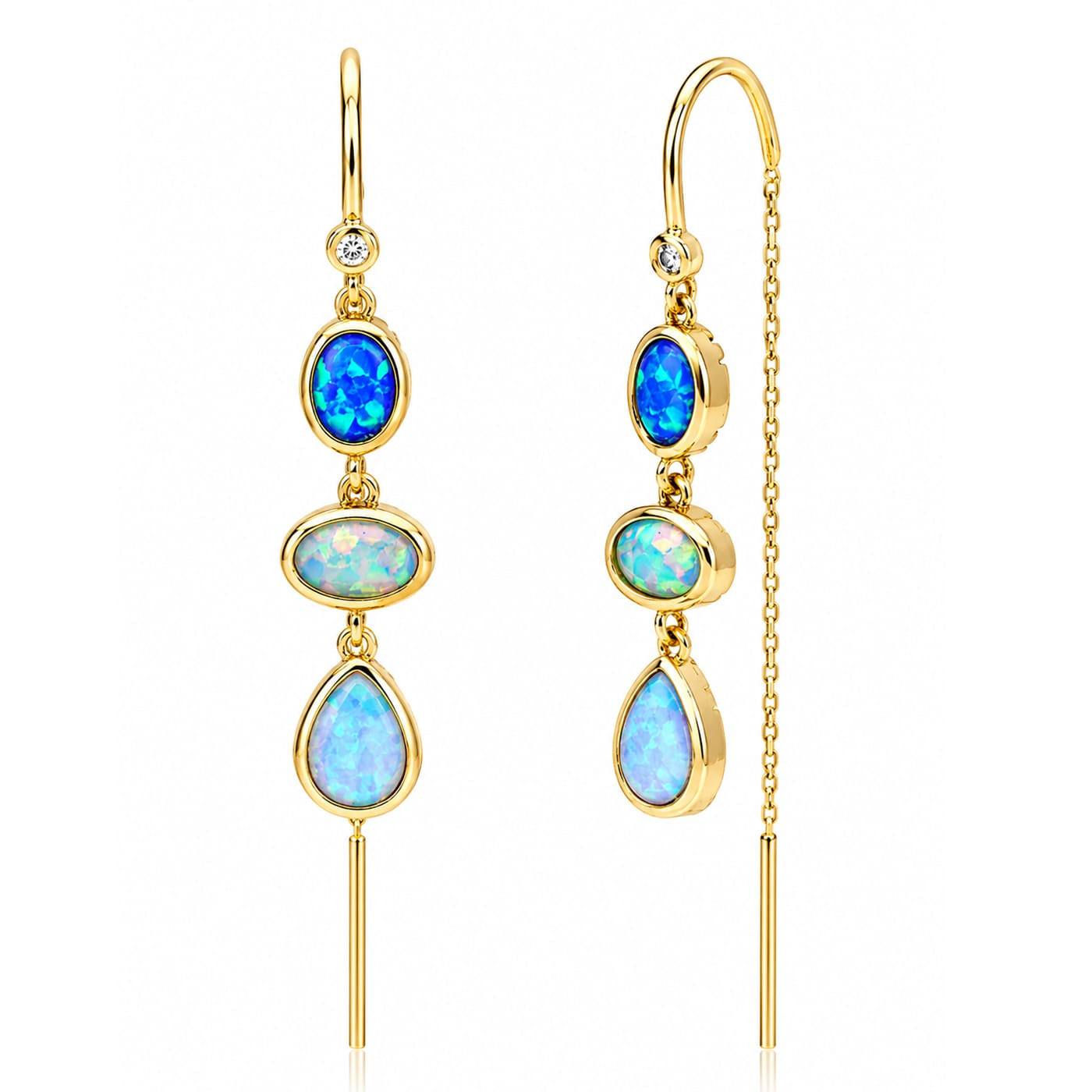 TAI JEWELRY Earrings Opal Threader Earrings