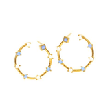 TAI JEWELRY Earrings Sky Open Opal Hoops
