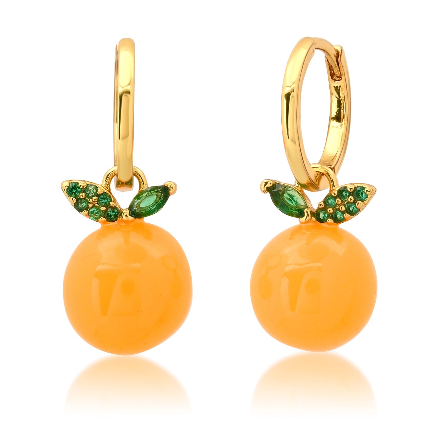 TAI JEWELRY Earrings Orange Delight Huggie Earrings