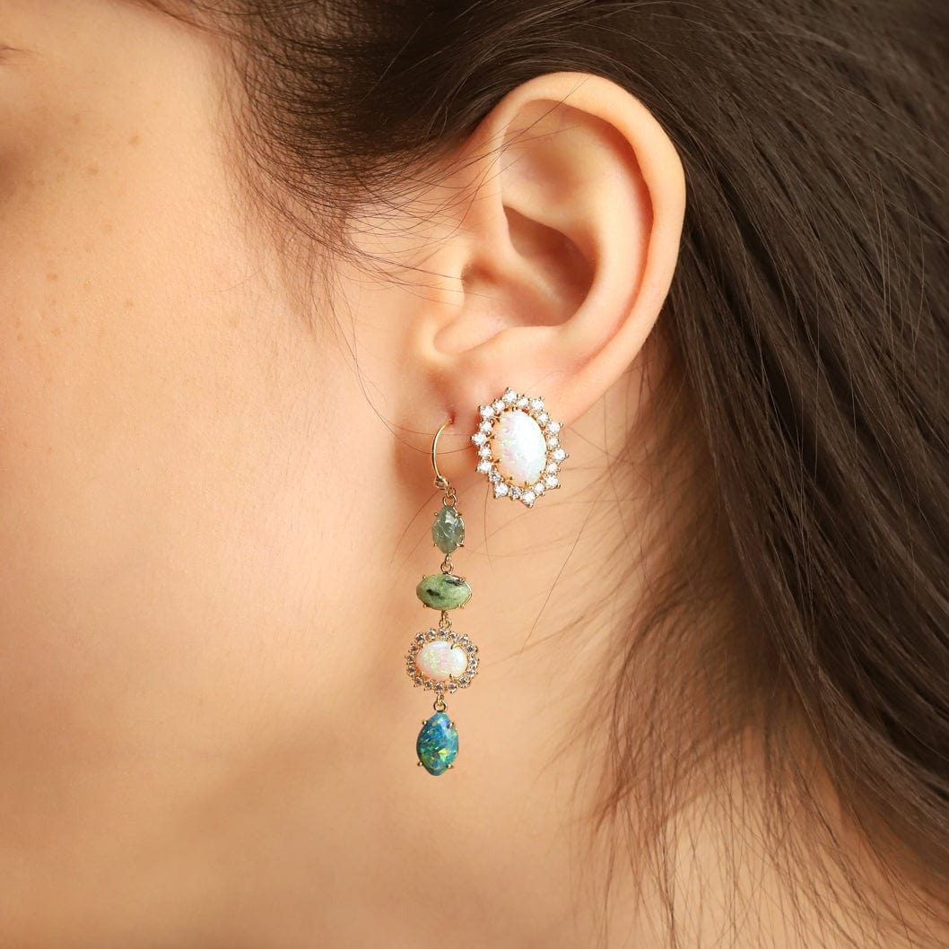 TAI JEWELRY Earrings Organic Stone Drop Earrings