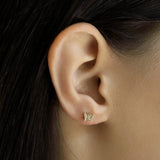 TAI JEWELRY Earrings Pave Butterfly Post Earrings