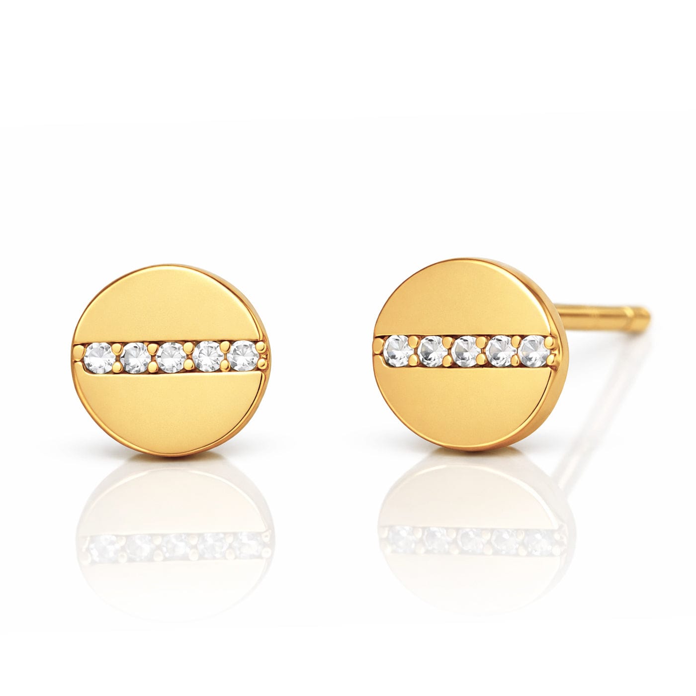 TAI JEWELRY Earrings VINTAGE GOLD Pave Screw Earrings