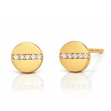 TAI JEWELRY Earrings VINTAGE GOLD Pave Screw Earrings