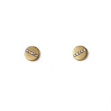 TAI JEWELRY Earrings VINTAGE GOLD Pave Screw Earrings