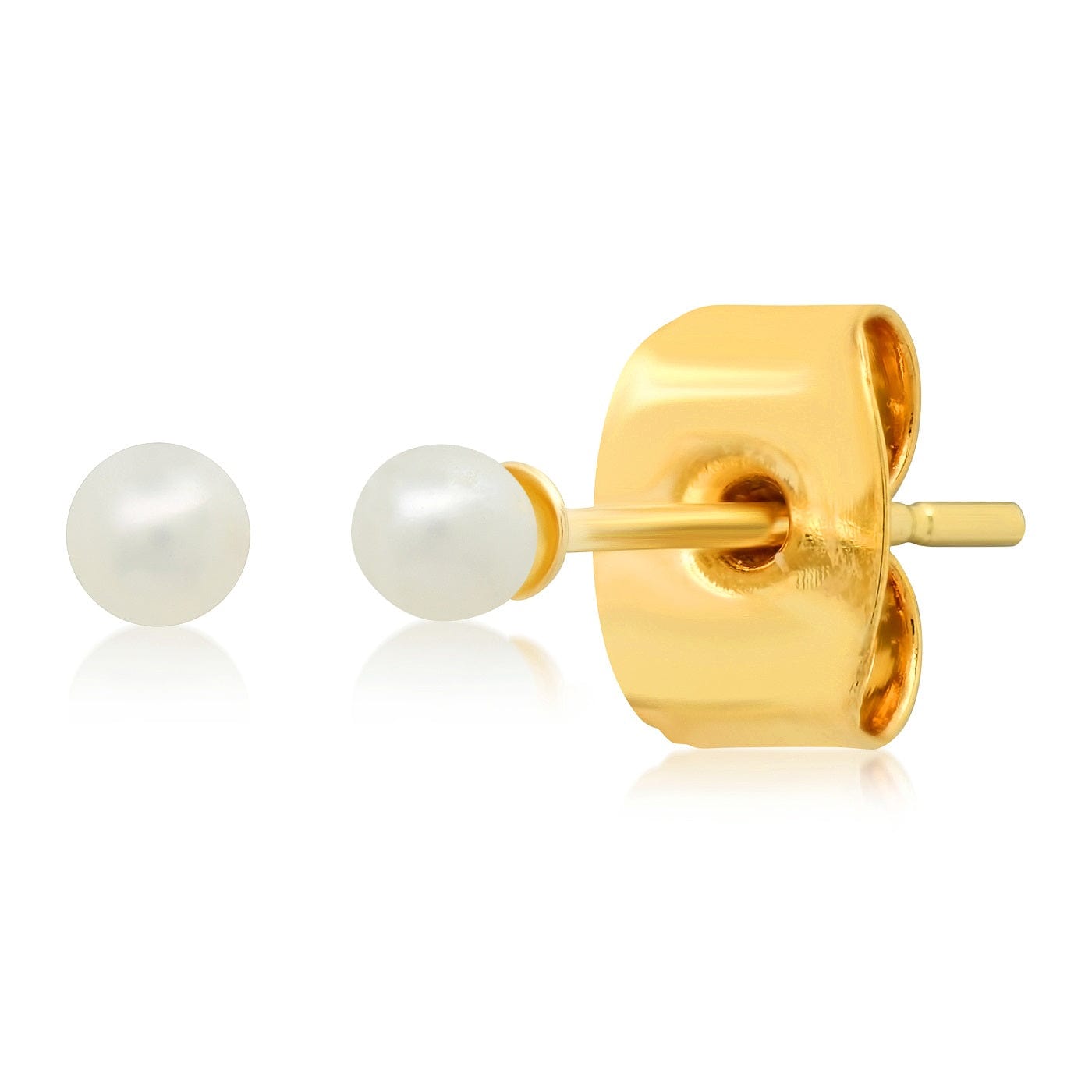 TAI JEWELRY Earrings Petite Pearl Studs | 2mm