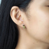 TAI JEWELRY Earrings Pineapple Studs With Enamel
